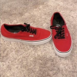 Men’s Red Vans Size 10
